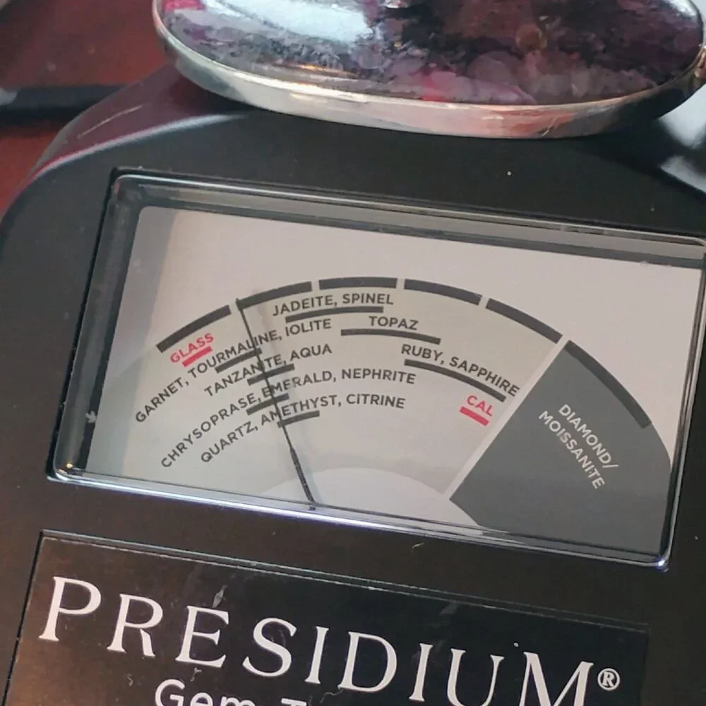 Large Oval Purple Charoite Slab Pendant in Sterling Silver 2 3/4" Long - Picture 8 of 8